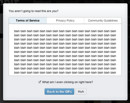 I Accept I Accept, Terms of Service, deleteyourself.com